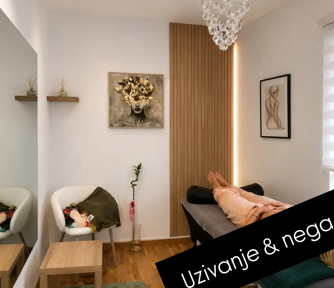 Enterijer Nami beauty studija sa prostorom za tretmane